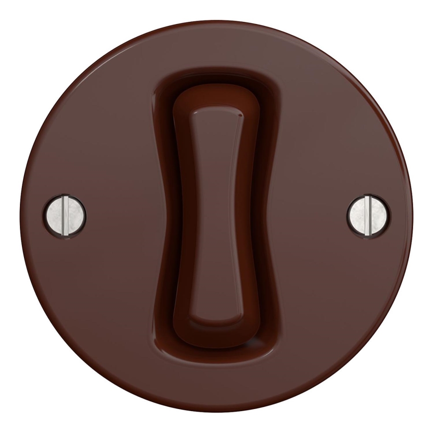 Kliklap - Vintage-ristikytkin nro. 7 ruskea