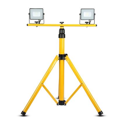 Kohdevalaisimen jalusta 180 cm keltainen