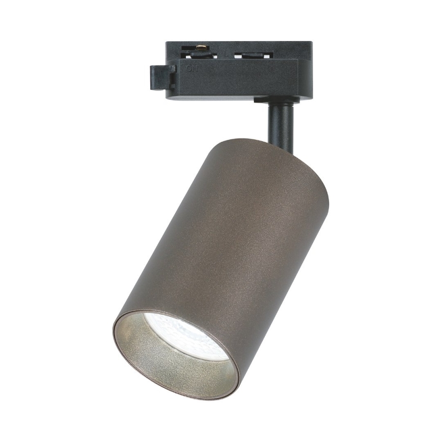 Kohdevalaisin 1-vaiheiseen kiskojärjestelmään PIPE 1xGU10/10W/230V ruskea