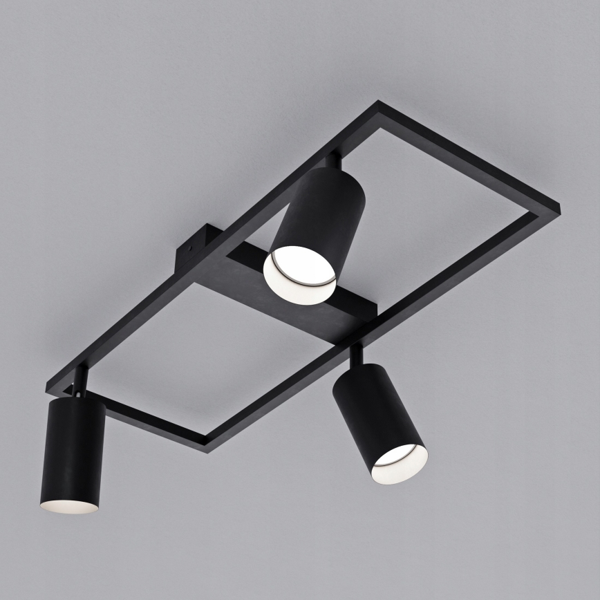 Kohdevalaisin 3xGU10/30W/230V musta