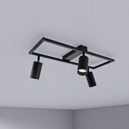 Kohdevalaisin 3xGU10/30W/230V musta