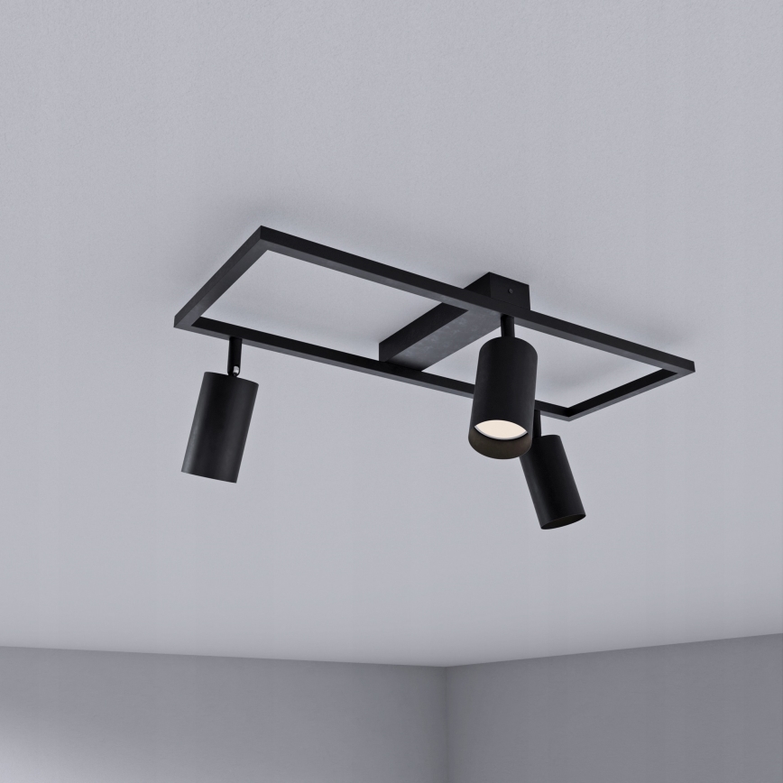 Kohdevalaisin 3xGU10/30W/230V musta