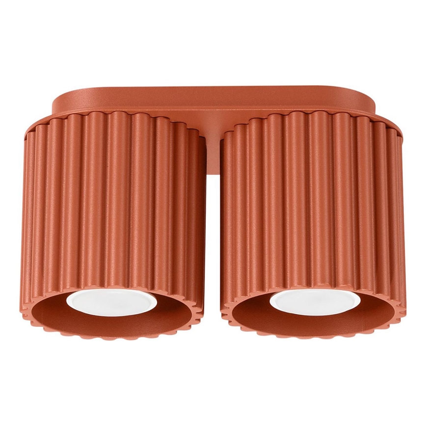 Kohdevalaisin AURA 2xGU10/10W/230V oranssi