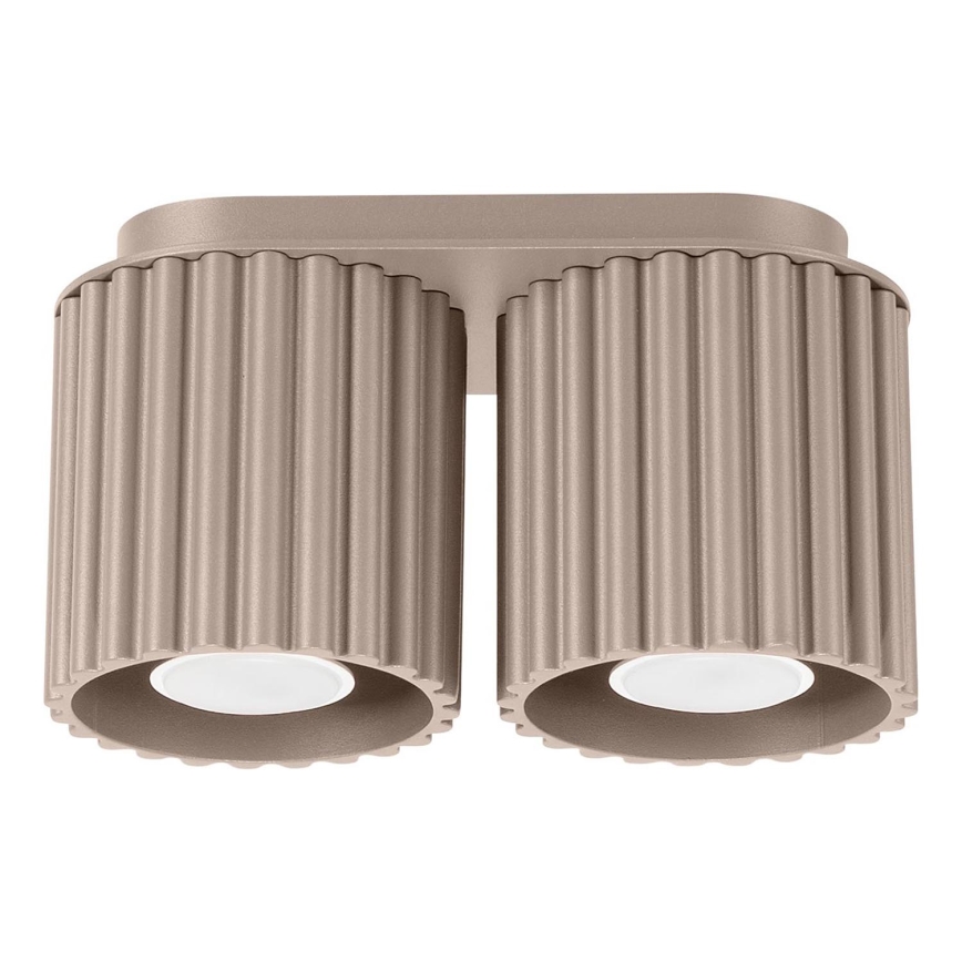 Kohdevalaisin AURA 2xGU10/10W/230V taupe