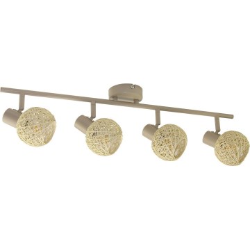 Kohdevalaisin DEX 4xE14/10W/230V beige/kerma