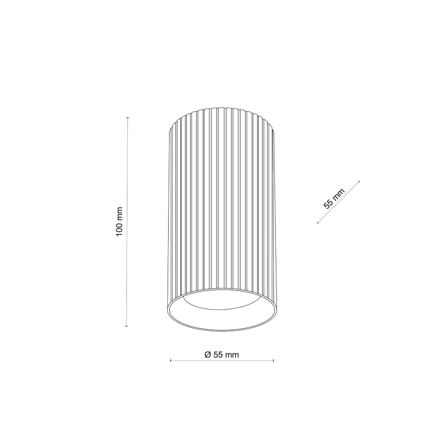 Kohdevalaisin TUNE S 1xGU10/10W/230V 10 cm musta