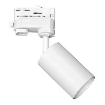 Kohdevalo 3-vaihe kiskojärjestelmään PIPE 1xGU10/25W/230V valkoinen