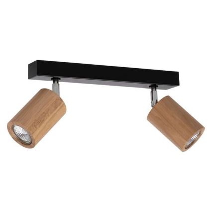 LED Kattovalaisin MATTI 2xGU10/5W/230V tammi - FSC-sertifioitu
