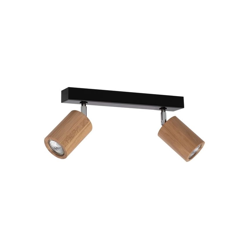 LED Kattovalaisin MATTI 2xGU10/5W/230V tammi - FSC-sertifioitu
