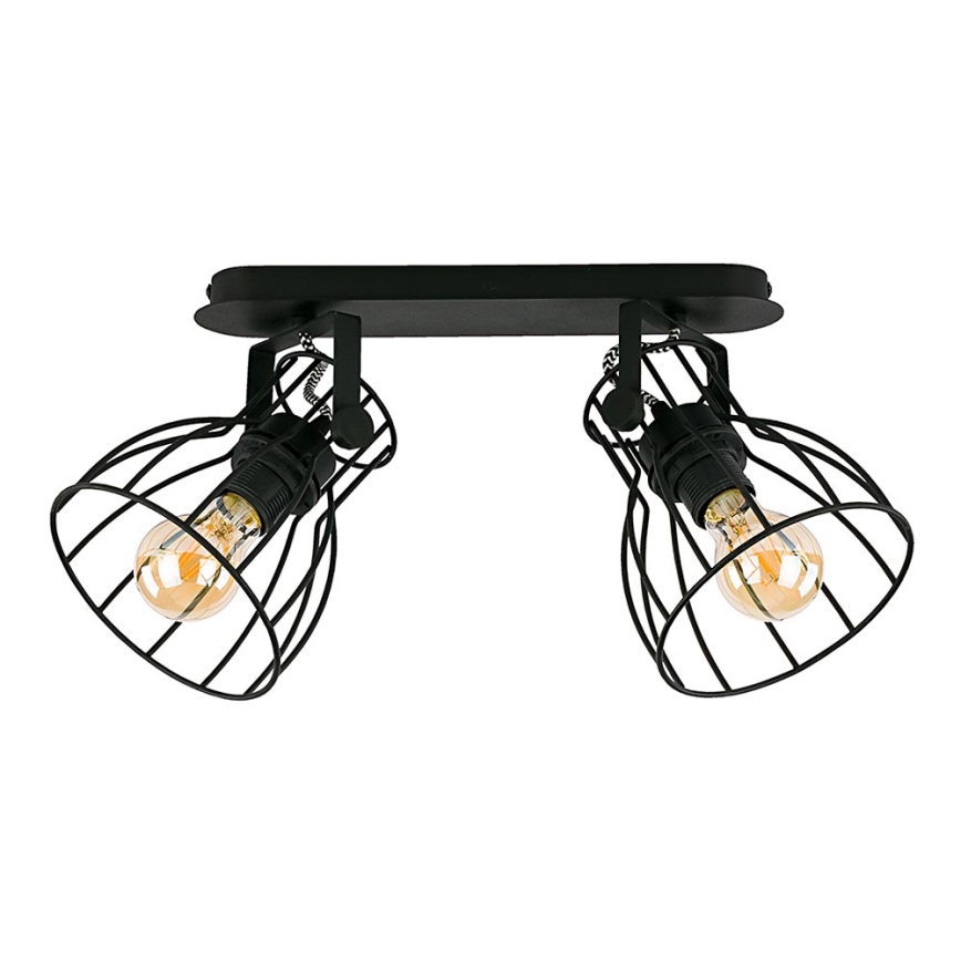Kohdevalo ALANO BLACK 2xE27/60W/230V