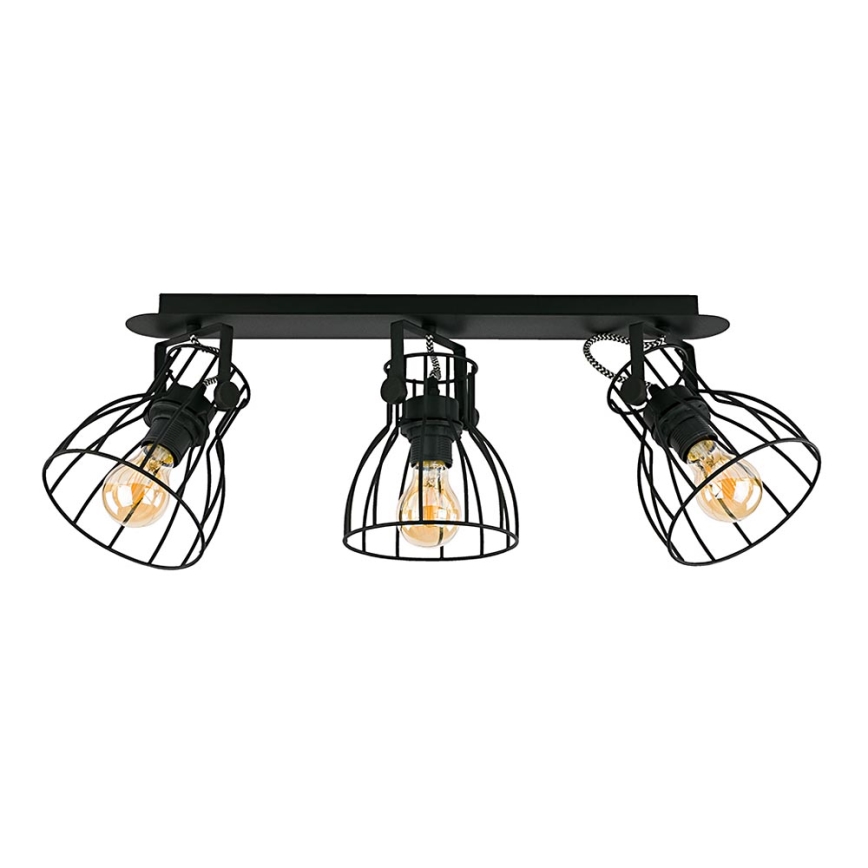 Kohdevalo ALANO BLACK 3xE27/60W/230V