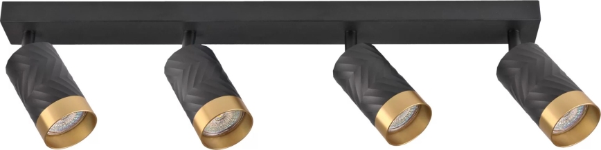 Kohdevalo ARRAS 4xGU10/10W/230V musta