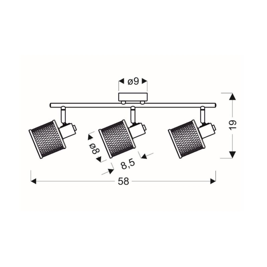 Kohdevalo CANABERA 3xE14/40W/230V