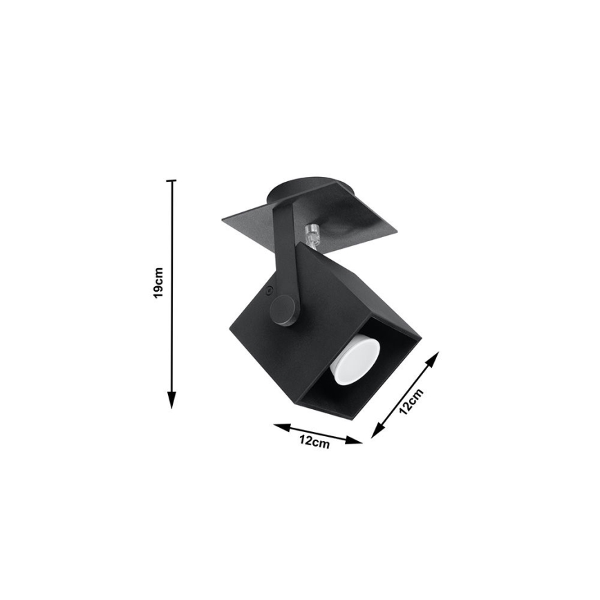 Kohdevalo CEDRA 1 1xGU10/40W/230V musta