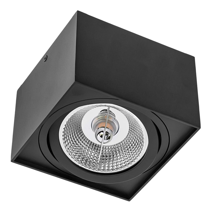 Kohdevalo CHLOE AR111 1xGU10/50W/230V kulmikas musta