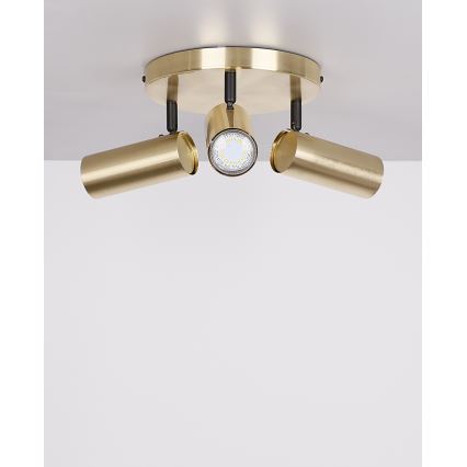 Kohdevalo COLLY 3xGU10/15W/230V kulta
