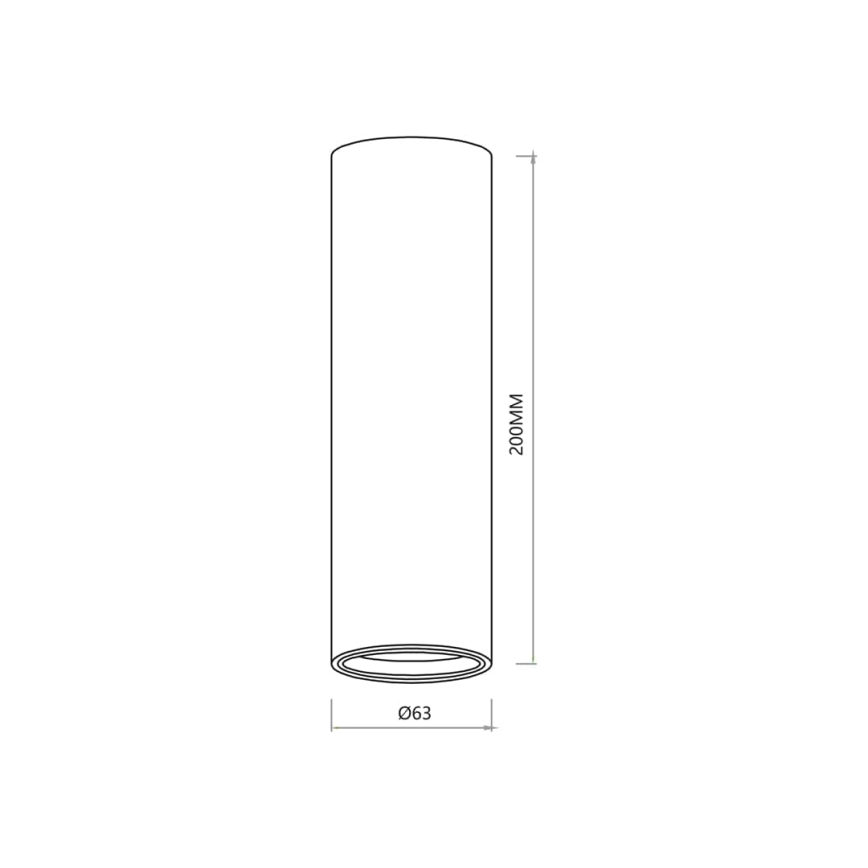 Kohdevalo GENESIS 1xGU10/8W/230V 20 cm valkoinen