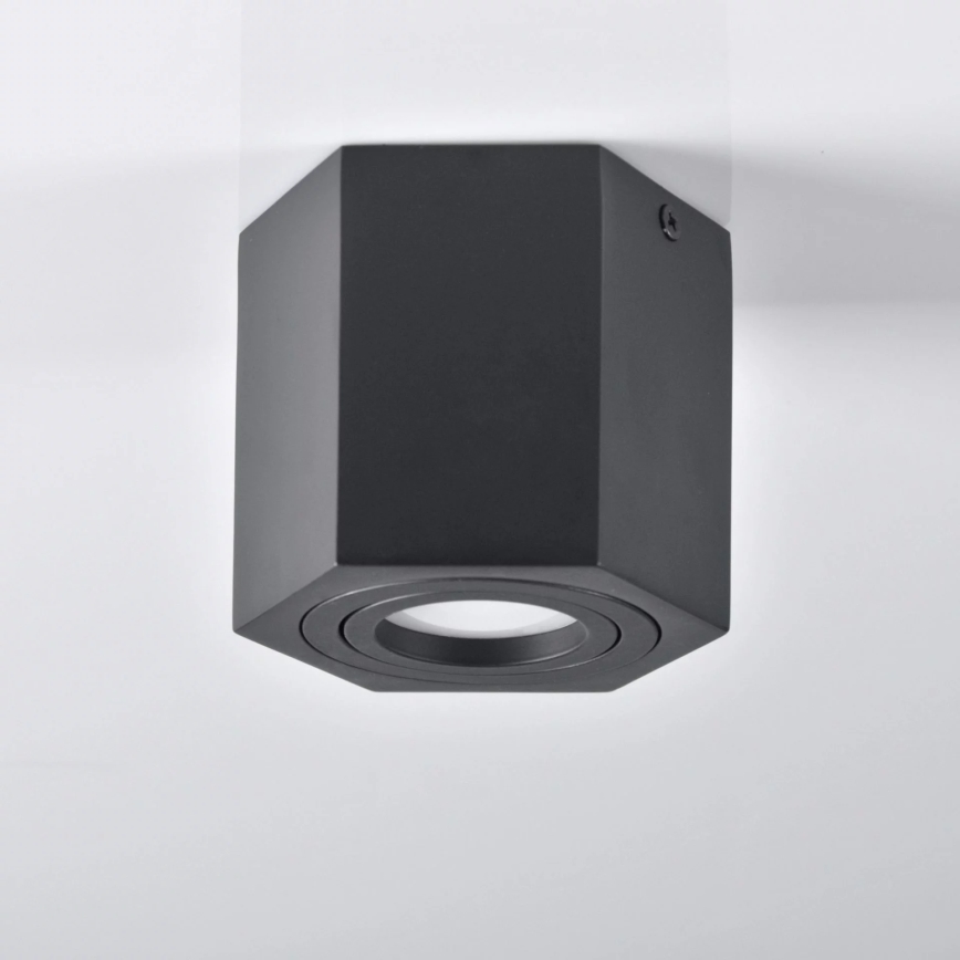 Kohdevalo HEXAGON 1xGU10/10W/230V musta