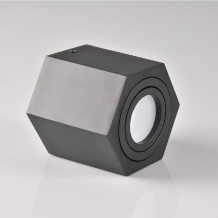 Kohdevalo HEXAGON 1xGU10/10W/230V musta