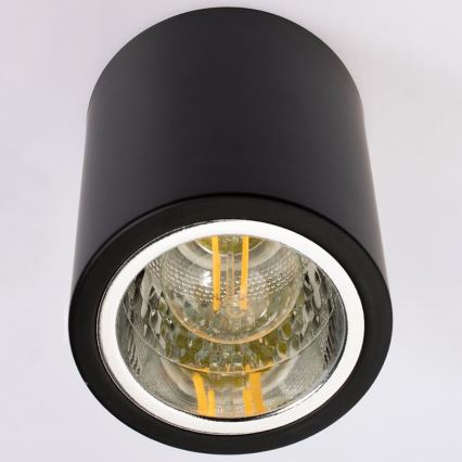 Kohdevalo JUPITER 1xE27/20W/230V halkaisija 13 cm musta