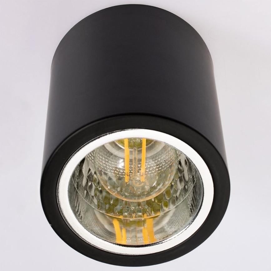 Kohdevalo JUPITER 1xE27/20W/230V halkaisija 9,8 cm musta