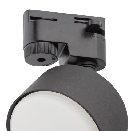 Kohdevalo 1-vaiheiselle kiskojärjestelmälle AVIA 1xGX53/15W/230V musta