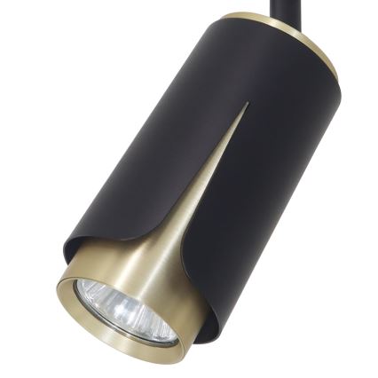 Kohdevalo kiskojärjestelmään KUKKA 1xGU10/8W/230V musta