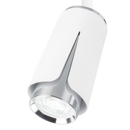 Kohdevalo kiskojärjestelmään KUKKA 1xGU10/8W/230V valkoinen