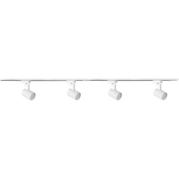 Kohdevalo kiskojärjestelmään LYNX 4xGU10/10W/230V + 2 x 75 cm kiskojärjestelmä valkoinen