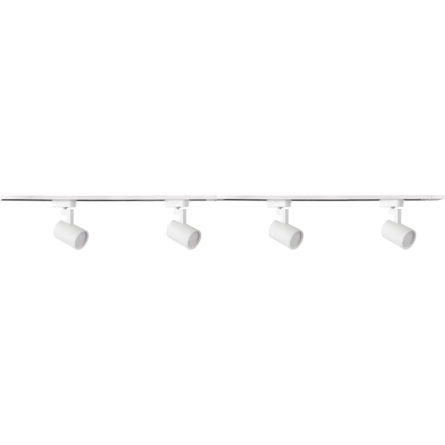 Kohdevalo kiskojärjestelmään LYNX 4xGU10/10W/230V + 2 x 75 cm kiskojärjestelmä valkoinen