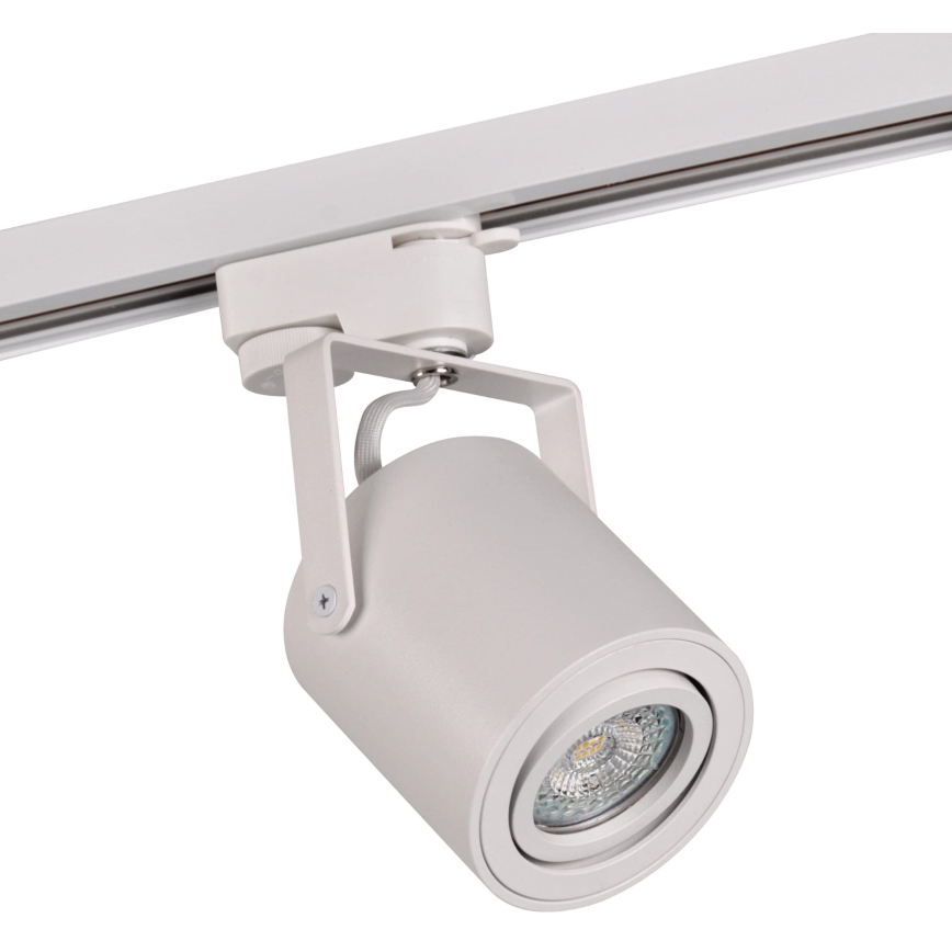 Kohdevalo kiskojärjestelmään MINOR 3xGU10/10W/230V + 1 m kisko systeemi valkoinen