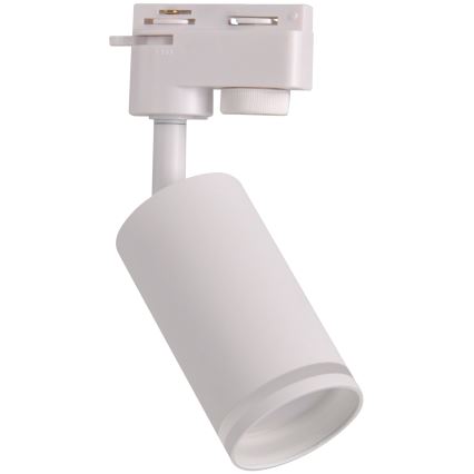 Kohdevalo kiskojärjestelmään PARIISI 6xGU10/10W/230V + 2x1 m kisko systeemi valkoinen