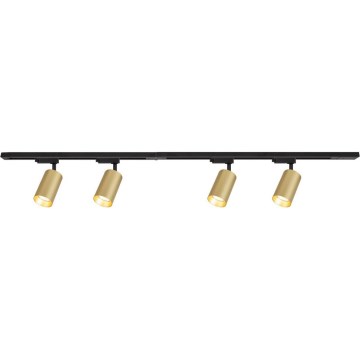 Kohdevalo kiskojärjestelmään PIPE 4xGU10/10W/230V kulta/musta
