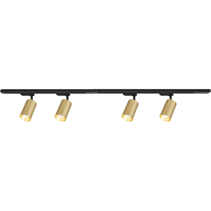 Kohdevalo kiskojärjestelmään PIPE 4xGU10/10W/230V kulta/musta