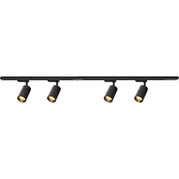 Kohdevalo kiskojärjestelmään PIPE 4xGU10/10W/230V musta