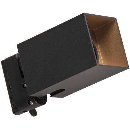 Kohdevalo kiskojärjestelmään SQUARE 3xGU10/10W/230V + 1 m kisko systeemi musta