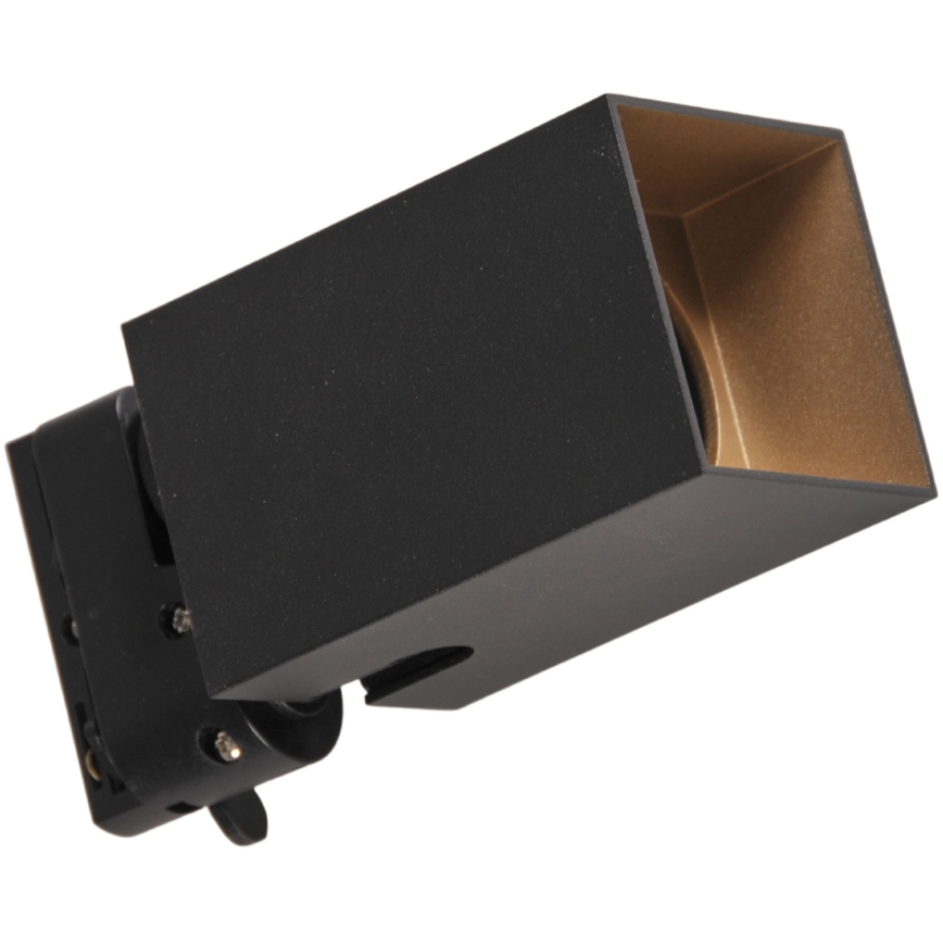 Kohdevalo kiskojärjestelmään SQUARE 3xGU10/10W/230V + 1 m kisko systeemi musta
