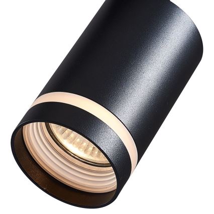 Kohdevalo kohteelle 3-phase rail system PIPE 1xGU10/25W/230V musta