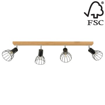 Kohdevalo MEGAN 4xE14/40W/230V tammi - FSC-sertifioitu