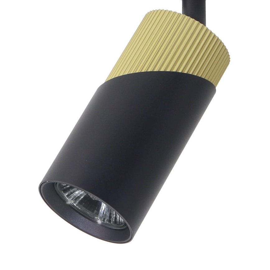 Kohdevalo NEO kiskojärjestelmään 1xGU10/8W/230V musta/kulta