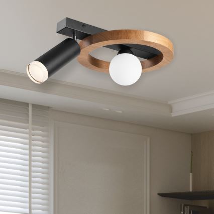 Kohdevalo OTIS 1xG9/5W/230V + 1xE27/15W/230V tammi