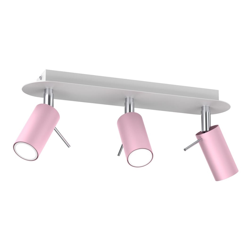 Kohdevalo PRESTON 3xGU10/MR11/40W/230V pinkki