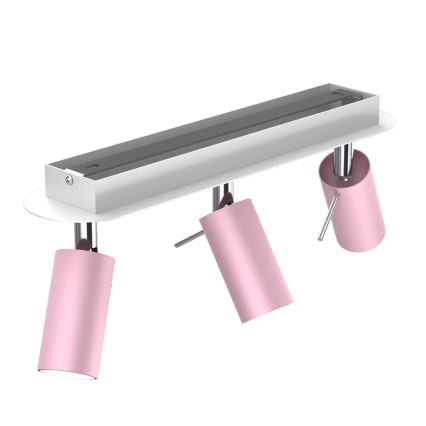Kohdevalo PRESTON 3xGU10/MR11/40W/230V pinkki