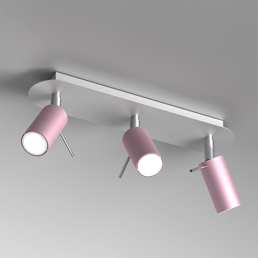 Kohdevalo PRESTON 3xGU10/MR11/40W/230V pinkki
