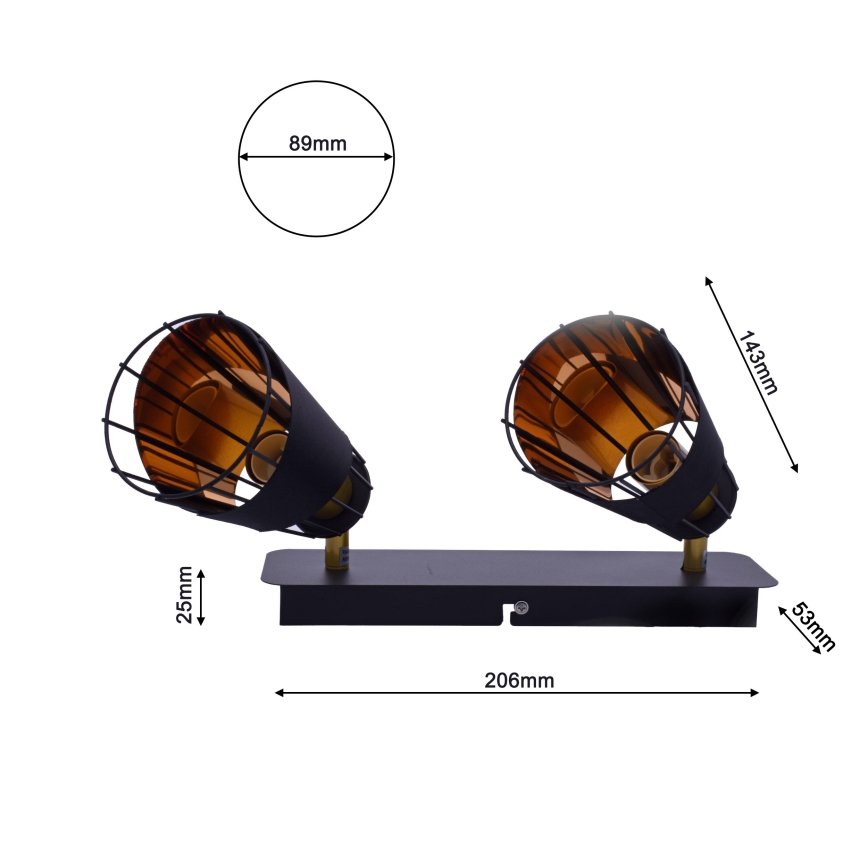 Kohdevalo RICK 2xE14/40W/230V