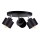 Kohdevalo SIMPLY BLACK 3xE27/60W/230V d. 30 cm