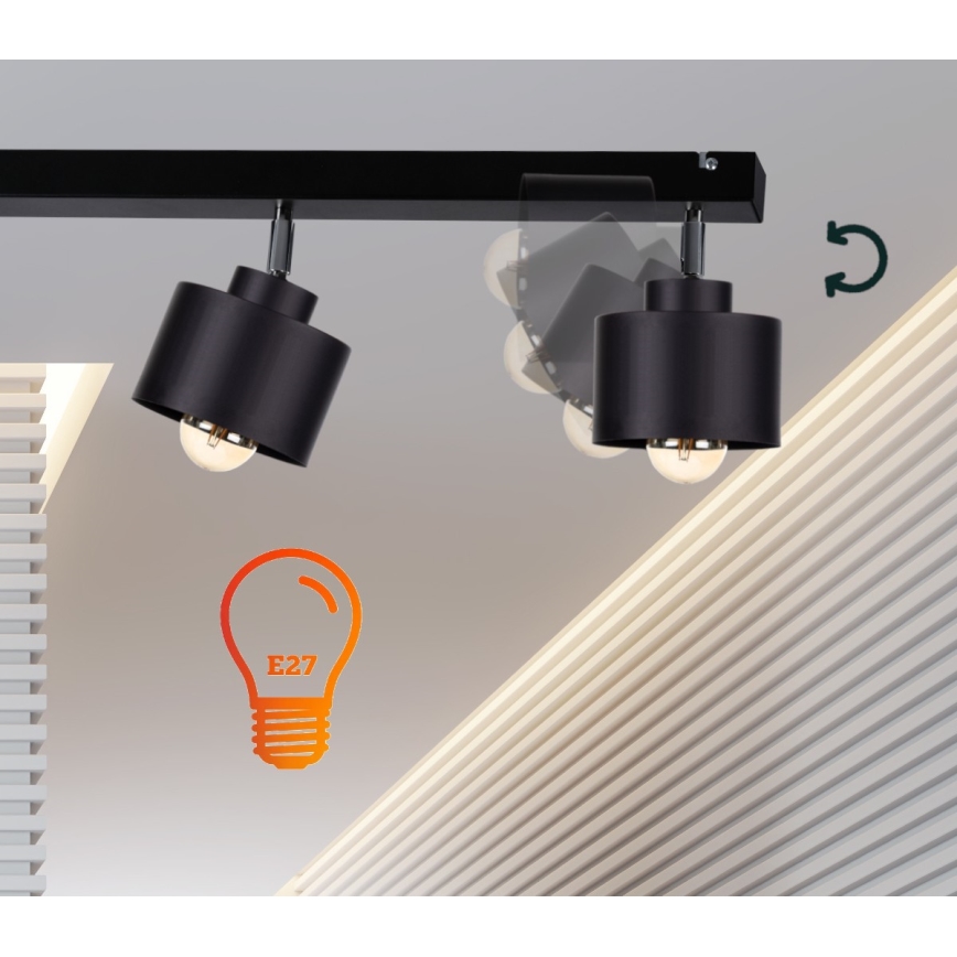 Kohdevalo SIMPLY BLACK 3xE27/60W/230V
