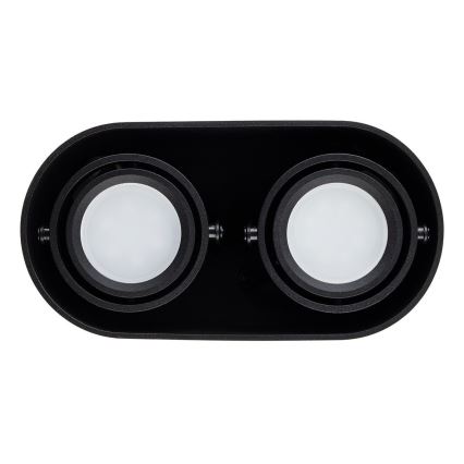 Kohdevalo SIROK 2xGU10/30W/230V musta