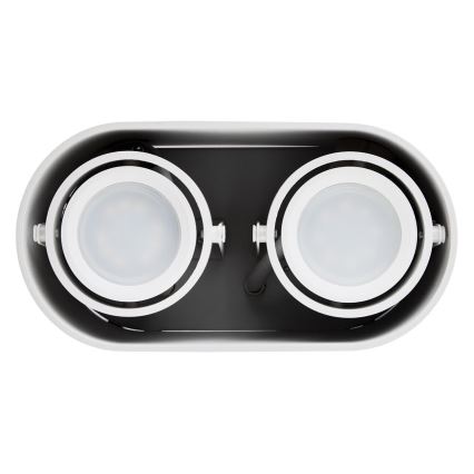 Kohdevalo SIROK 2xGU10/30W/230V valkoinen