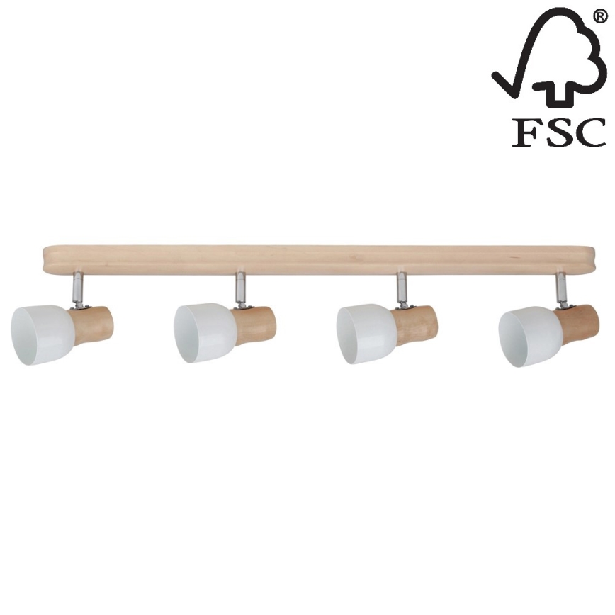 Kohdevalo SVANTJE 4xE14/40W/230V koivu - FSC-sertifioitu